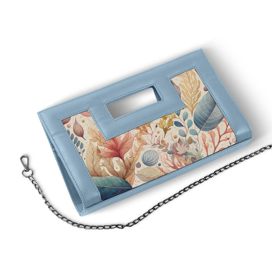 Blue City Sleek Clutch Leaves - CANVAEGYPT
