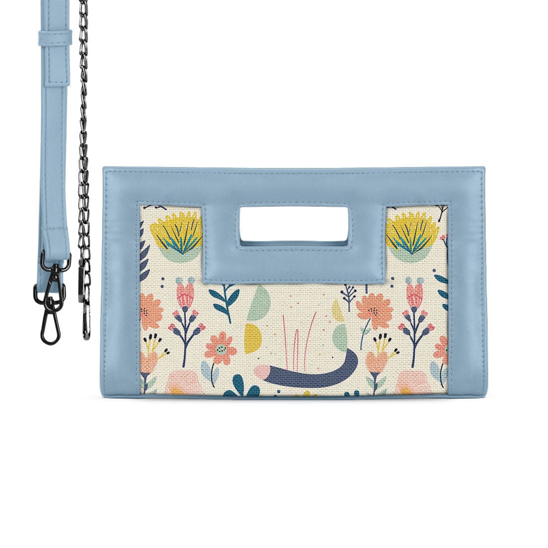 Blue City Sleek Clutch Spring Floral - CANVAEGYPT