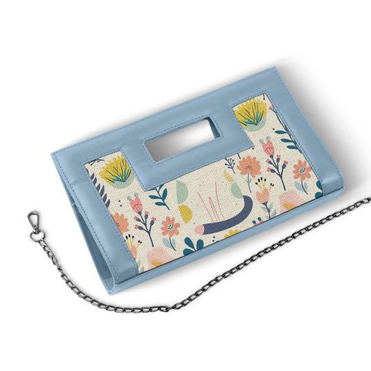 Blue City Sleek Clutch Spring Floral - CANVAEGYPT