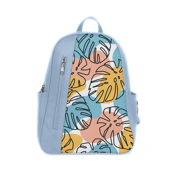 Blue Mixed Backpack Floral - CANVAEGYPT