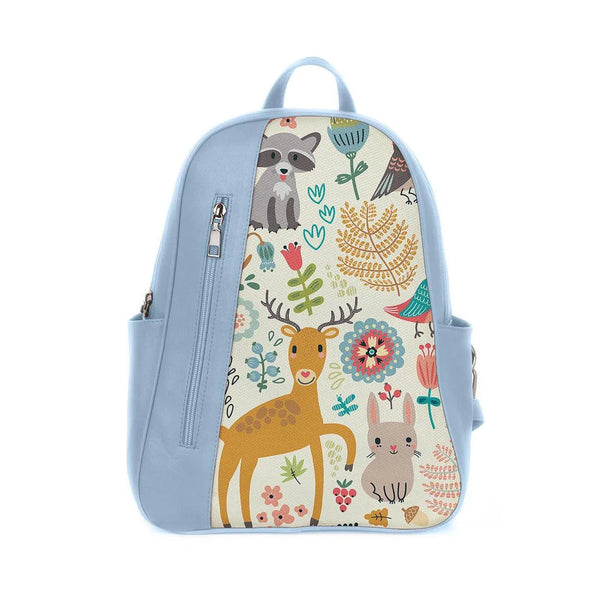 Blue Mixed Backpack Forest - CANVAEGYPT