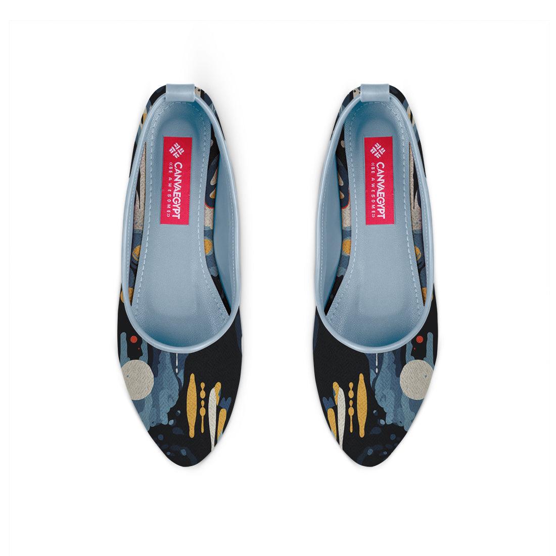 Blue Round Toe Shoe Artistry - CANVAEGYPT