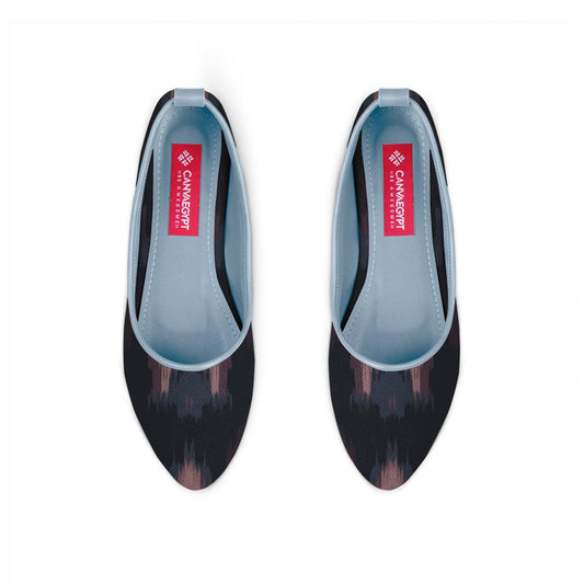 Blue Round Toe Shoe Blurred - CANVAEGYPT