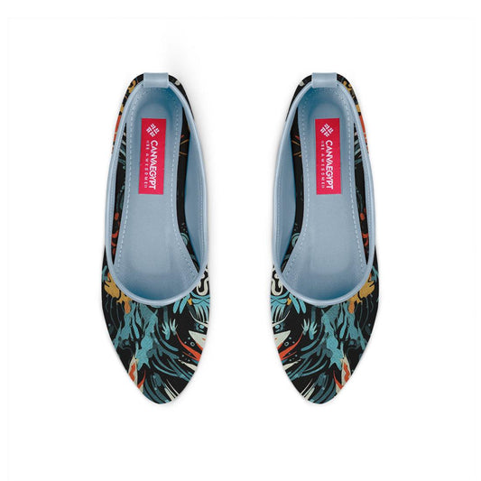 Blue Round Toe Shoe Chromatic - CANVAEGYPT