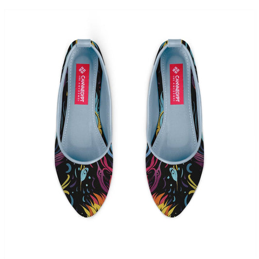 Blue Round Toe Shoe Dazzling - CANVAEGYPT