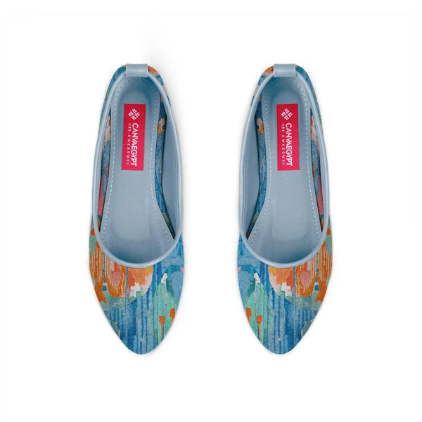 Blue Round Toe Shoe Electric blue - CANVAEGYPT