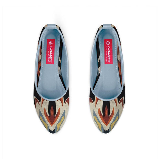 Blue Round Toe Shoe Flame - CANVAEGYPT