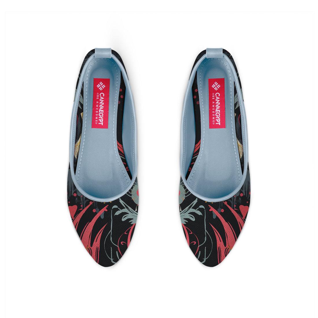 Blue Round Toe Shoe Flecks - CANVAEGYPT