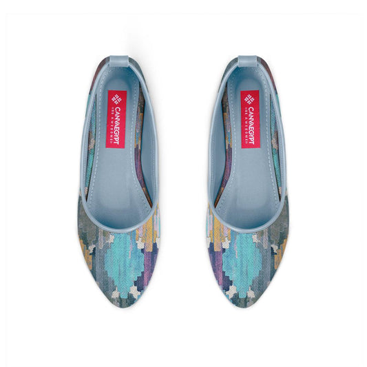 Blue Round Toe Shoe Iris - CANVAEGYPT