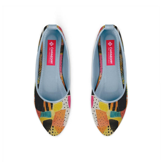 Blue Round Toe Shoe Paint - CANVAEGYPT