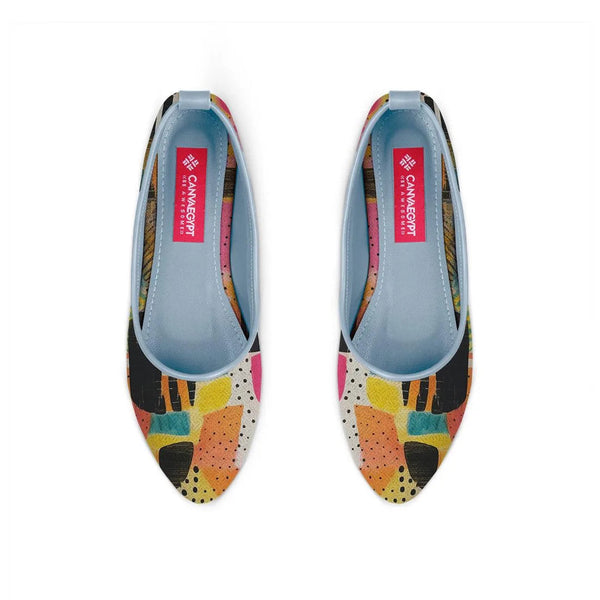 Blue Round Toe Shoe Paint - CANVAEGYPT