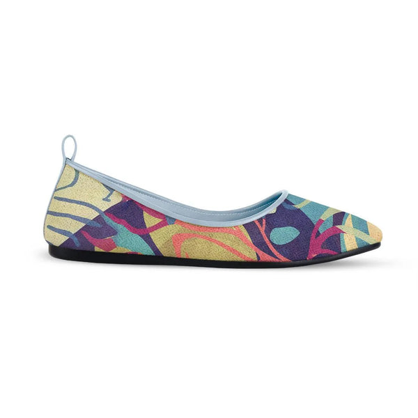 Blue Round Toe Shoe Sea Herbs