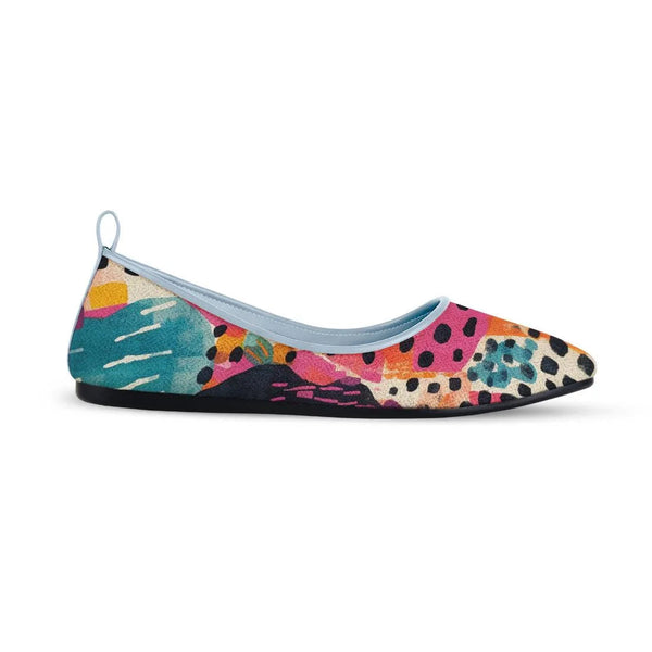 Blue Round Toe Shoe Splash