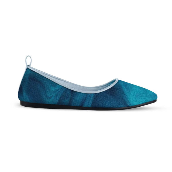 Blue Round Toe Shoe Wave
