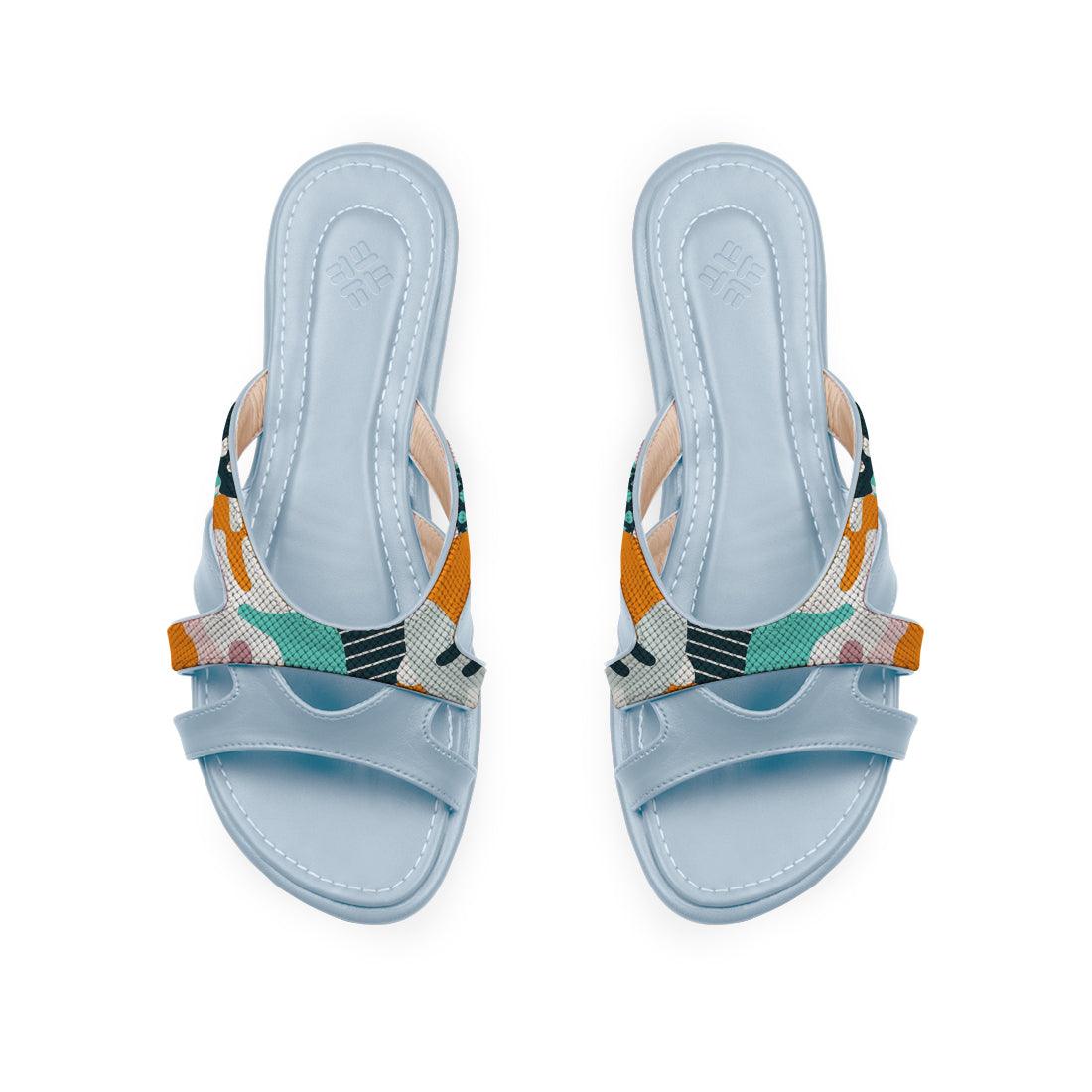 Blue Split Slipper Lines Colors - CANVAEGYPT