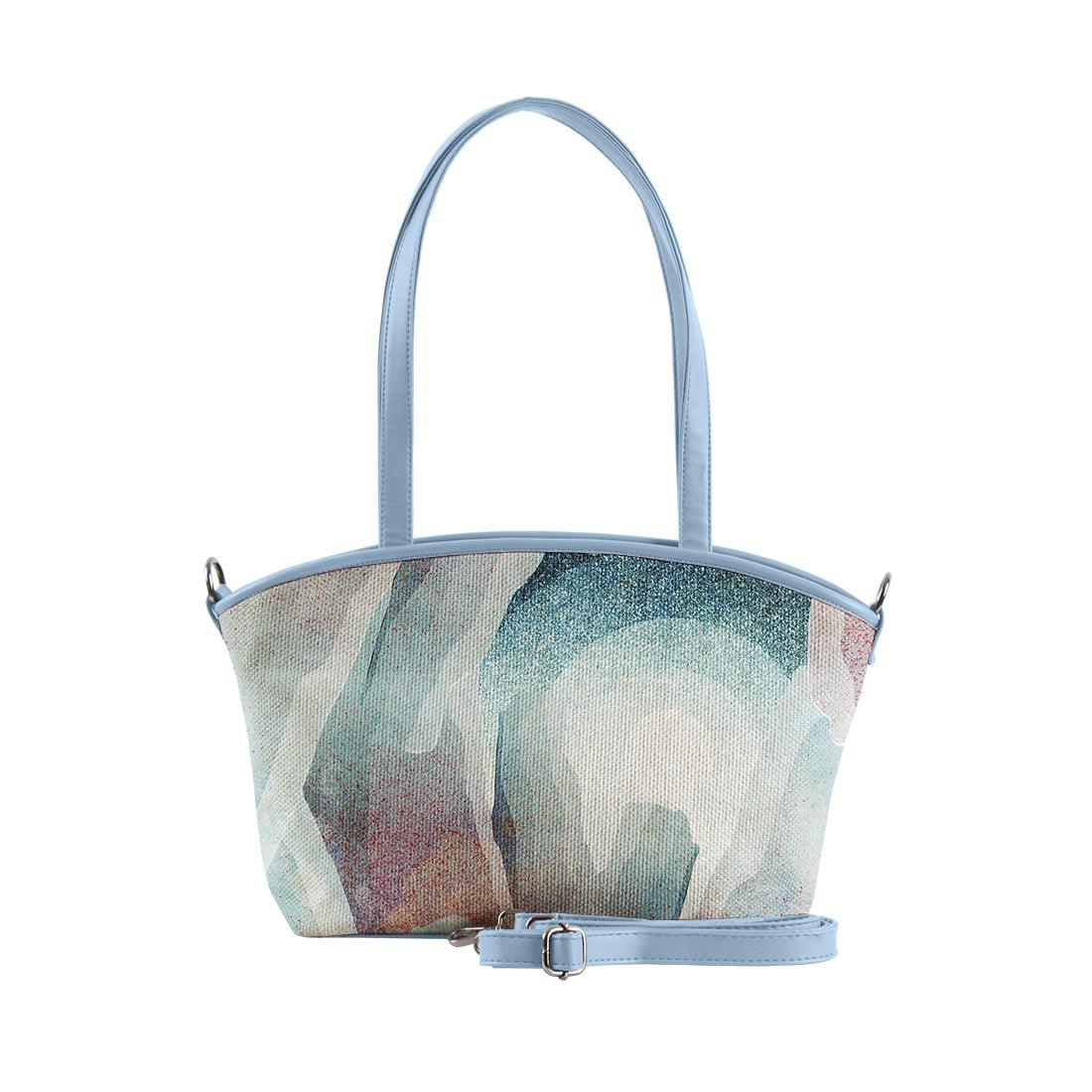 Blue Wide Tote Bag Lightt Raise - CANVAEGYPT