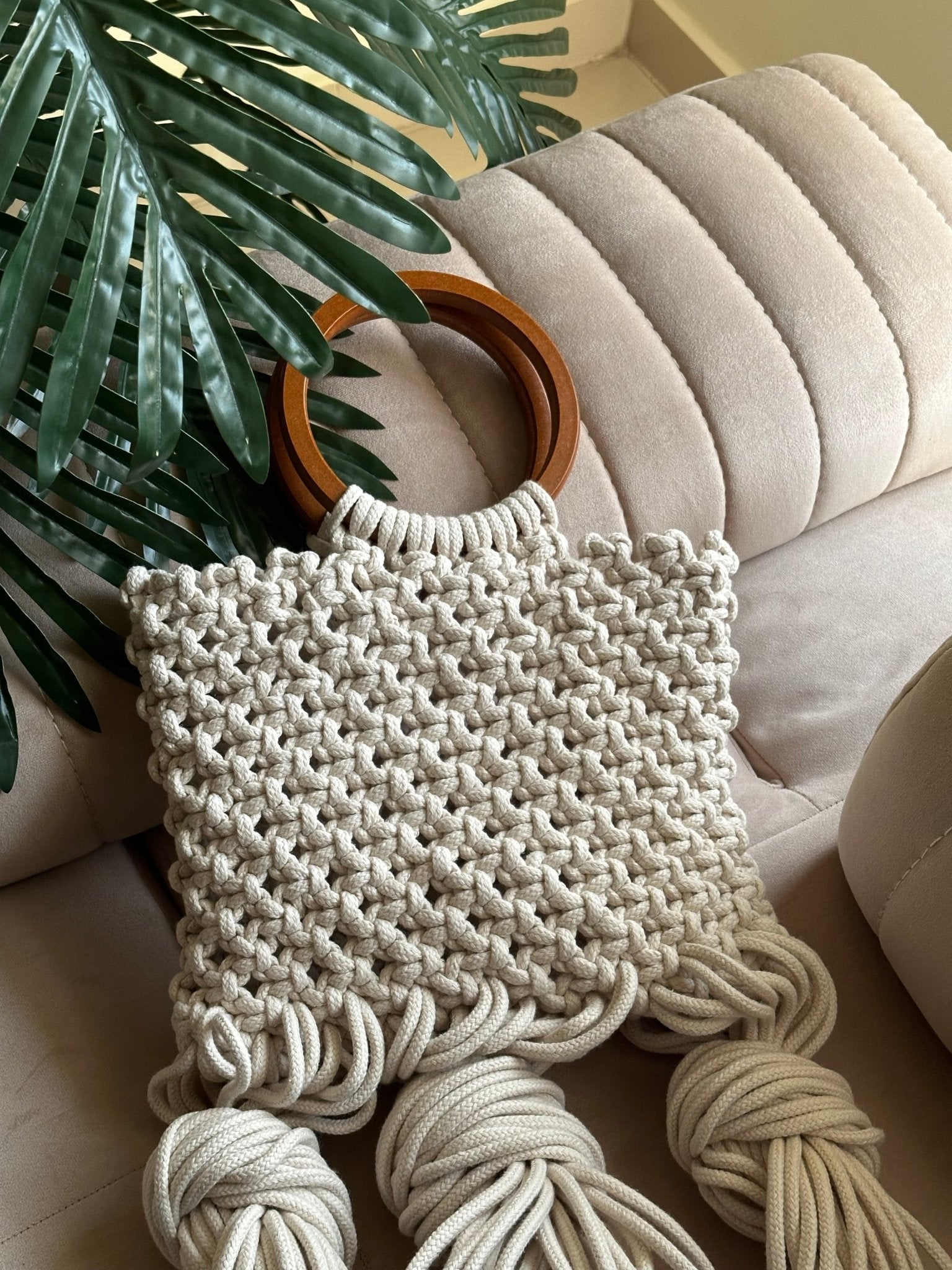 Bohemian Dream Macrame Handbag - CANVAEGYPT