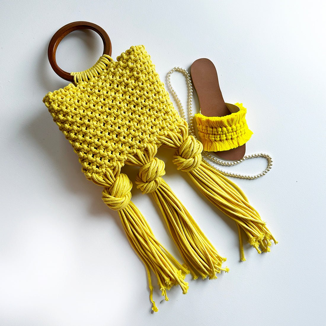 Bohemian Dream Macrame Handbag - CANVAEGYPT