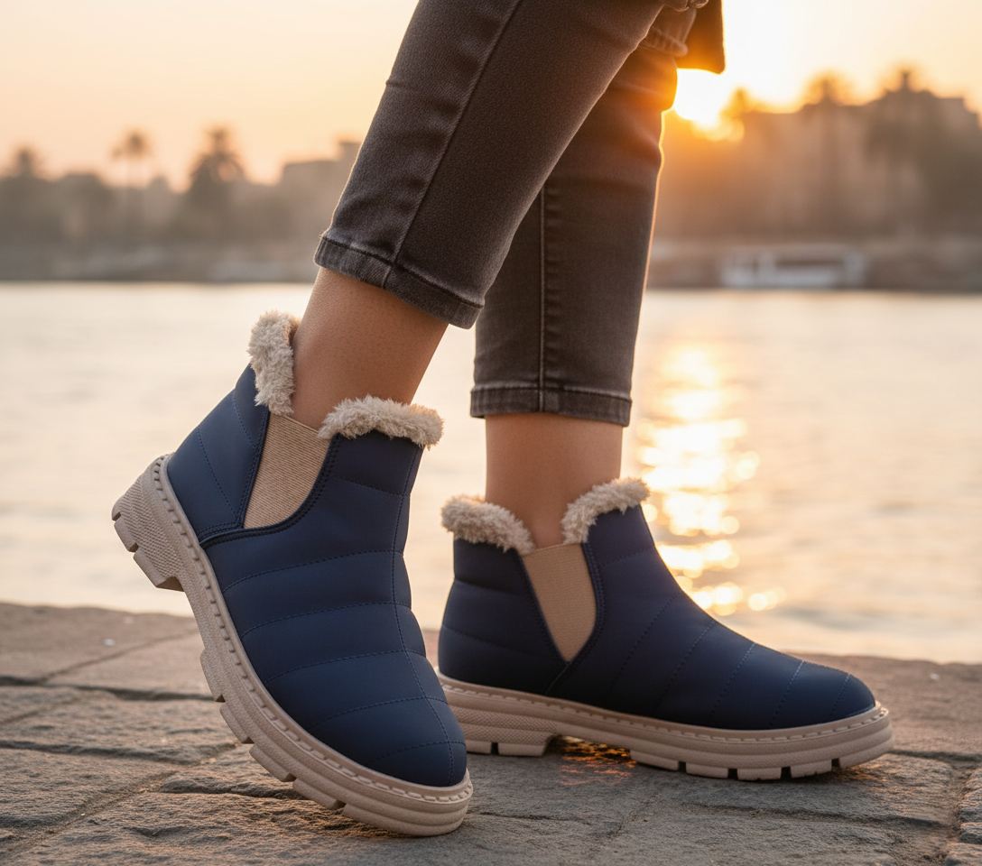 Cozy Step Winter Bootie Dark Blue