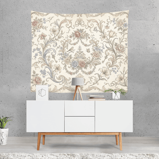 Wall Tasperty Vintage Rococo Soft Floral Aesthetic