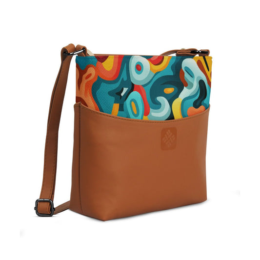 Chic Essentials Crossbody Retro Psychedelia - CANVAEGYPT