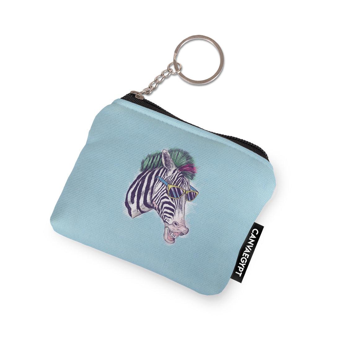 Coin Pocket Cool Zebra - CANVAEGYPT