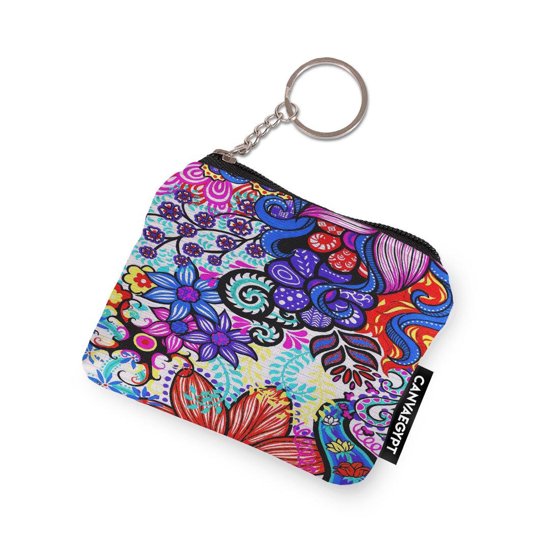 Coin Pocket Flower Abstract - CANVAEGYPT