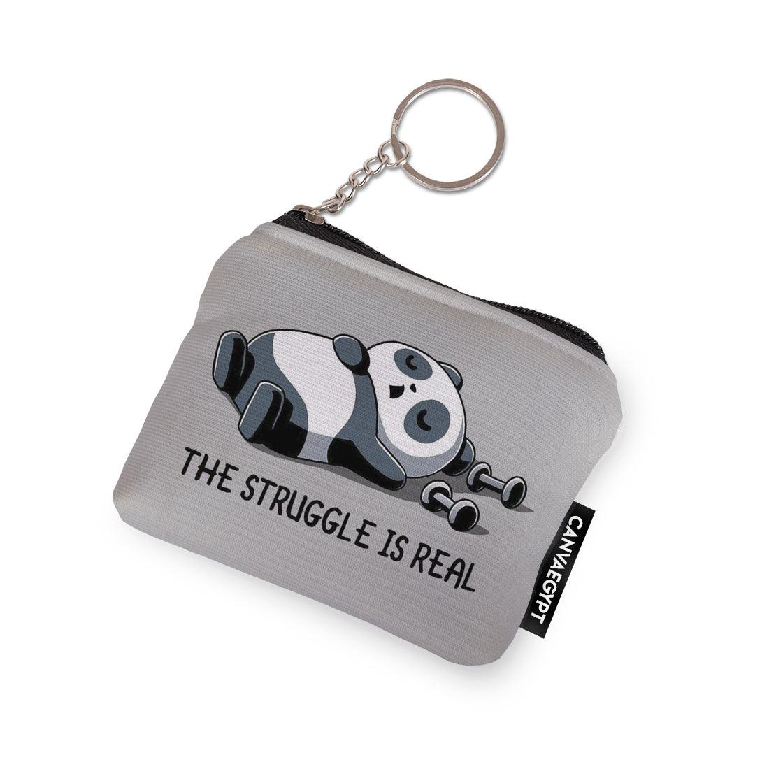 Coin Pocket Panda The Struggle Is Real - CANVAEGYPT