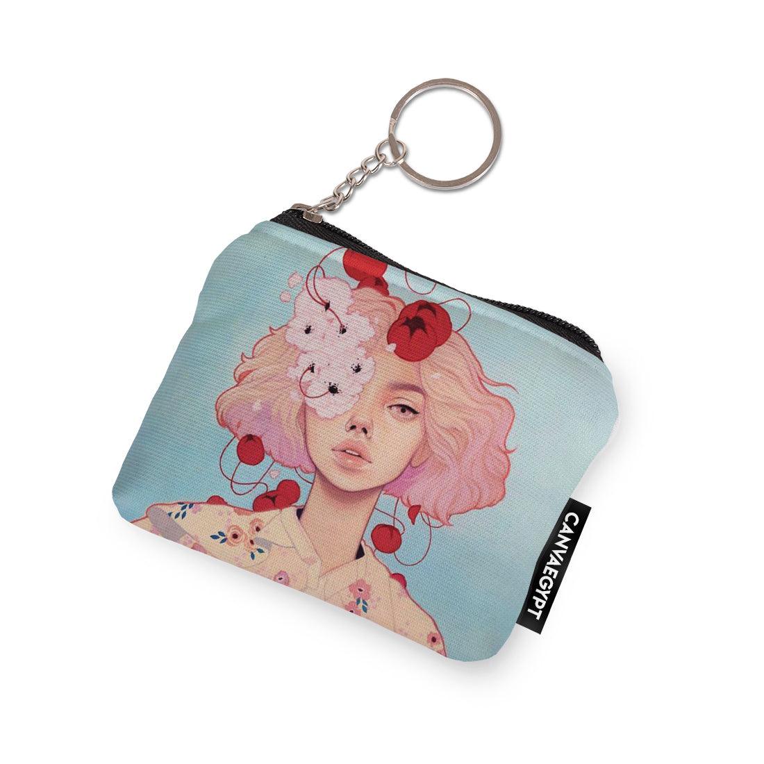 Coin Pocket Red Rose Girl - CANVAEGYPT