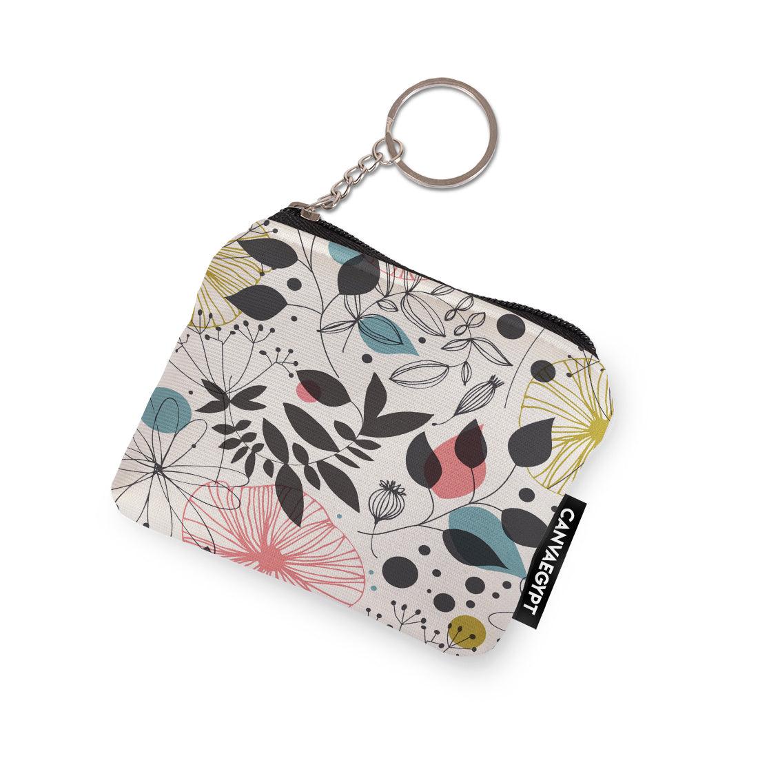 Coin Pocket White Tree Leaves - CANVAEGYPT