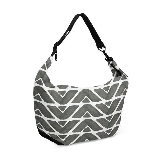 Crescent bag African Pattern Grey - 1