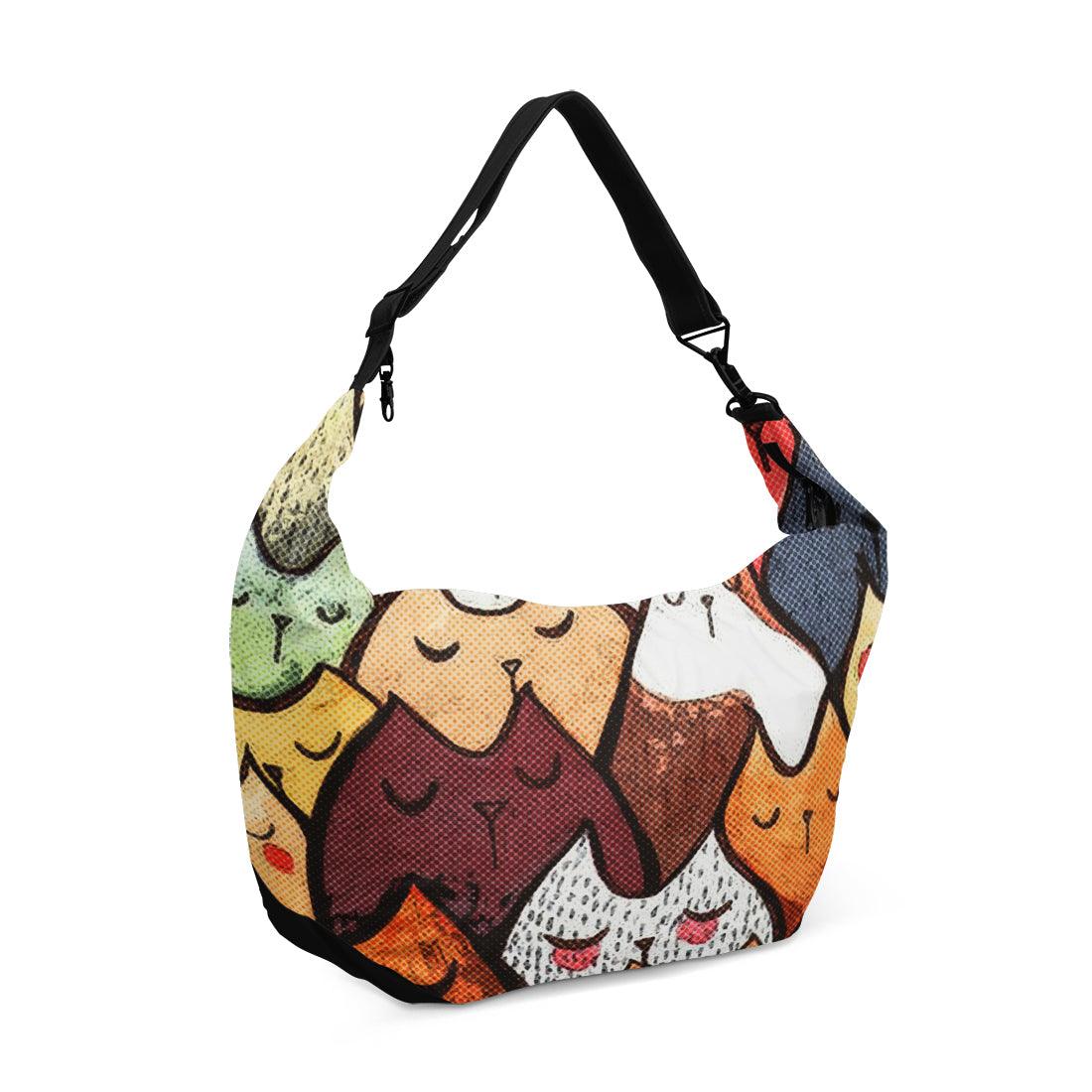 Crescent bag Cats faces - CANVAEGYPT