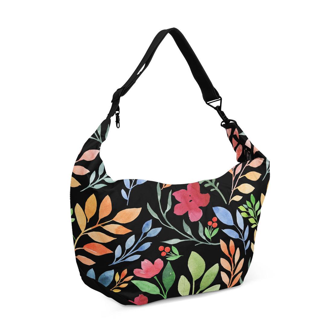 Crescent bag Floral Black - CANVAEGYPT