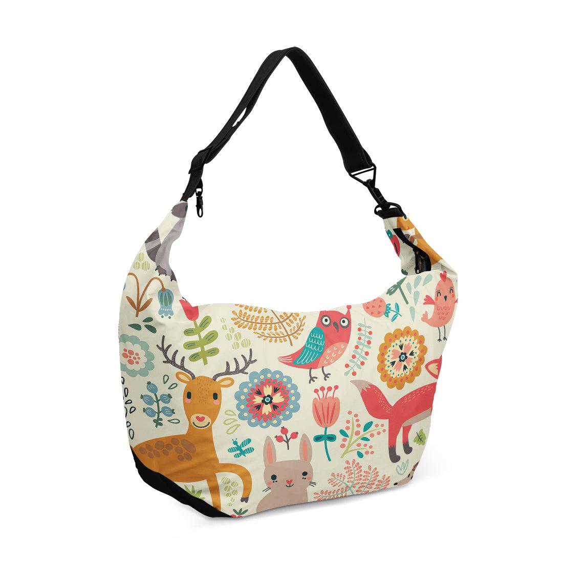 Crescent bag Forest Animals White - CANVAEGYPT