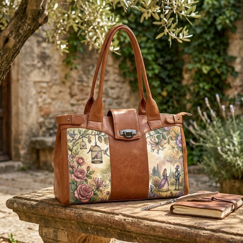 Double Handle Large Bag Fairytale Romance Floral
