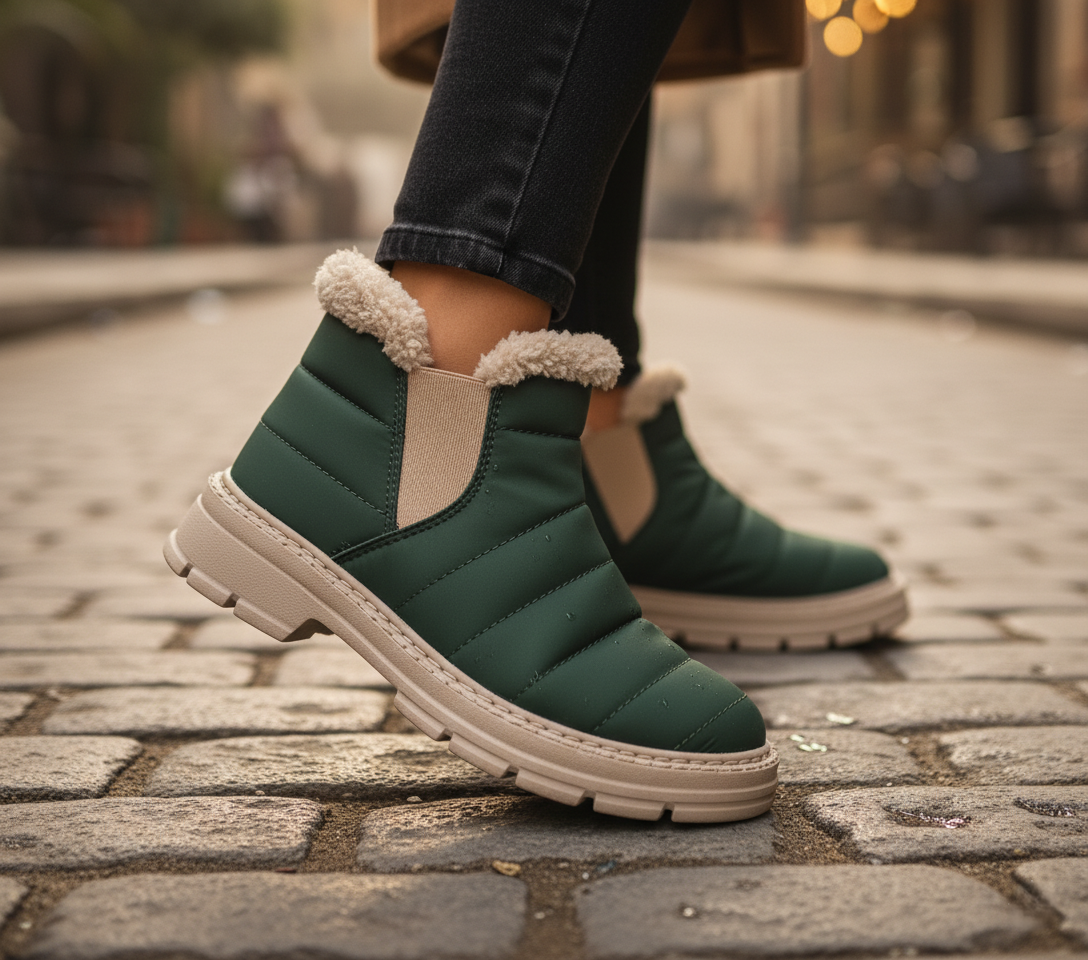 Cozy Step Winter Bootie DGreen