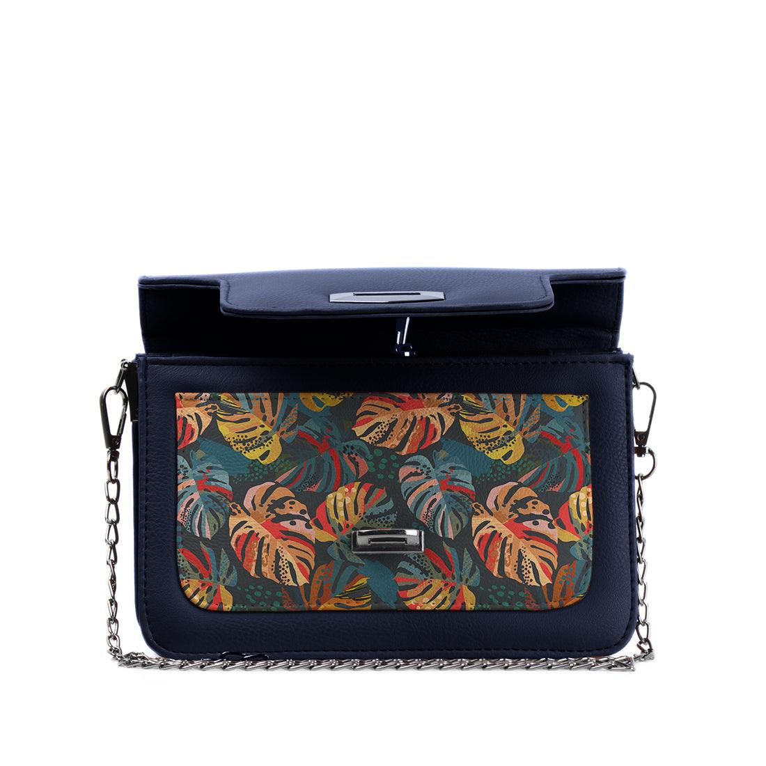 DB Mini Embossed Chain Bag Palm - CANVAEGYPT