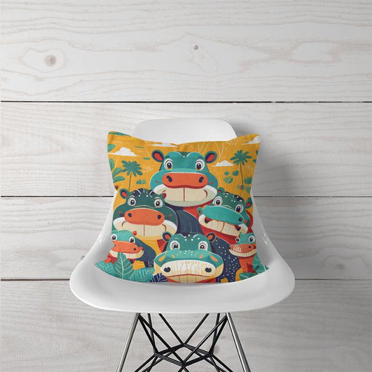 Decorative Pillow Pile of Hippo - CANVAEGYPT