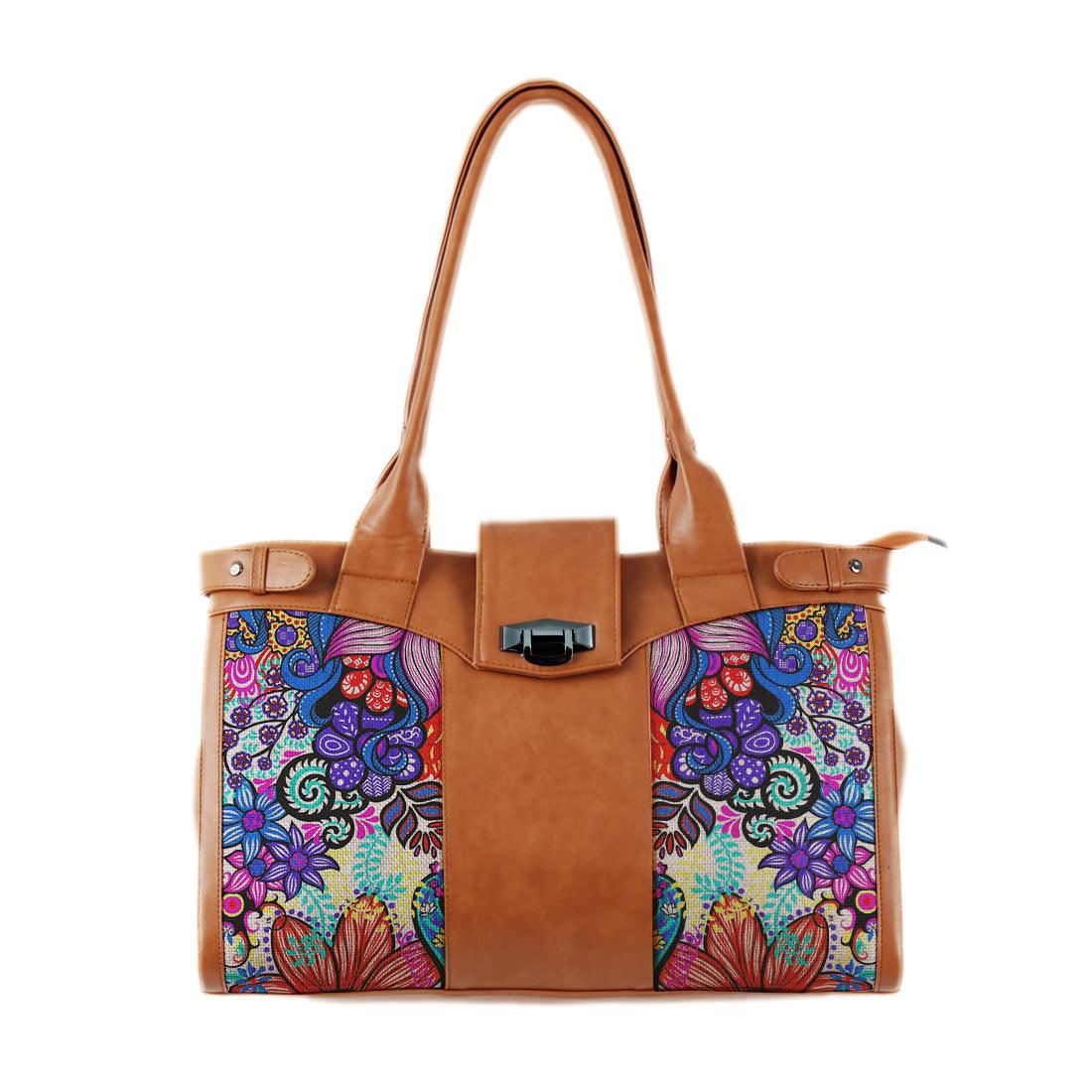 Double Handle Large Bag Purple Blue - CANVAEGYPT