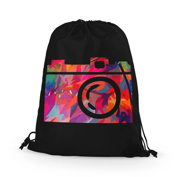 Drawstring Bag Abstract Cam
