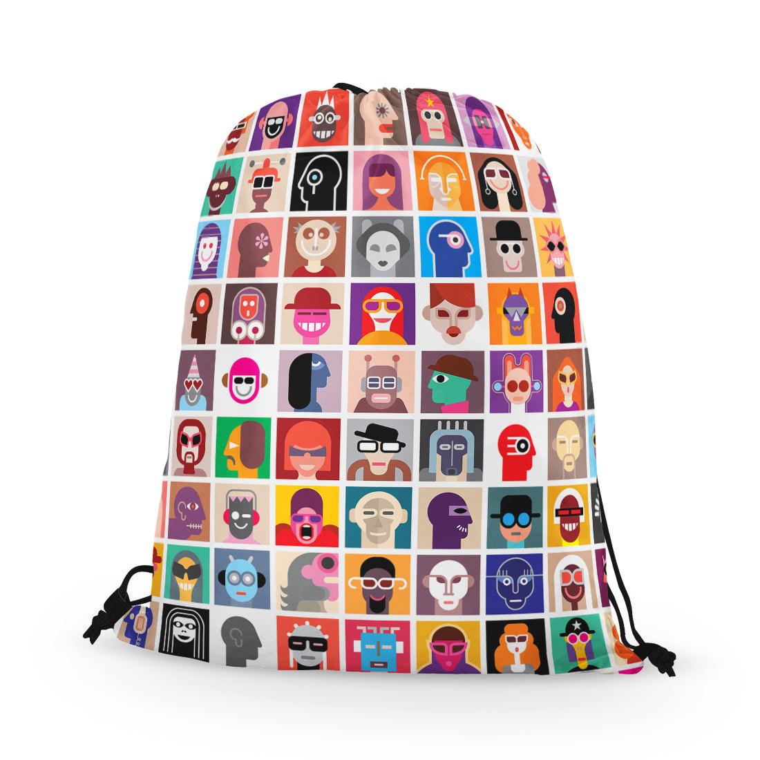 Drawstring Bag Aliens Portrait - CANVAEGYPT