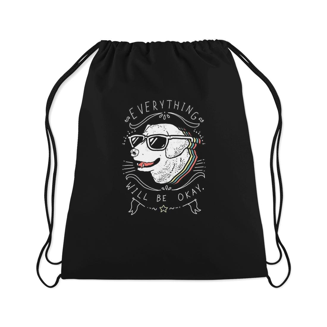 Drawstring Bag Everything will be okay - CANVAEGYPT