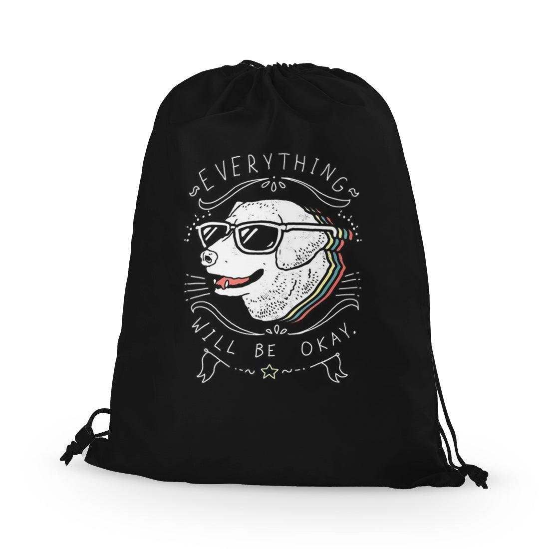 Drawstring Bag Everything will be okay - CANVAEGYPT