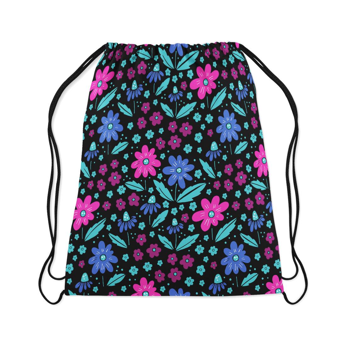 Drawstring Bag Floral - CANVAEGYPT