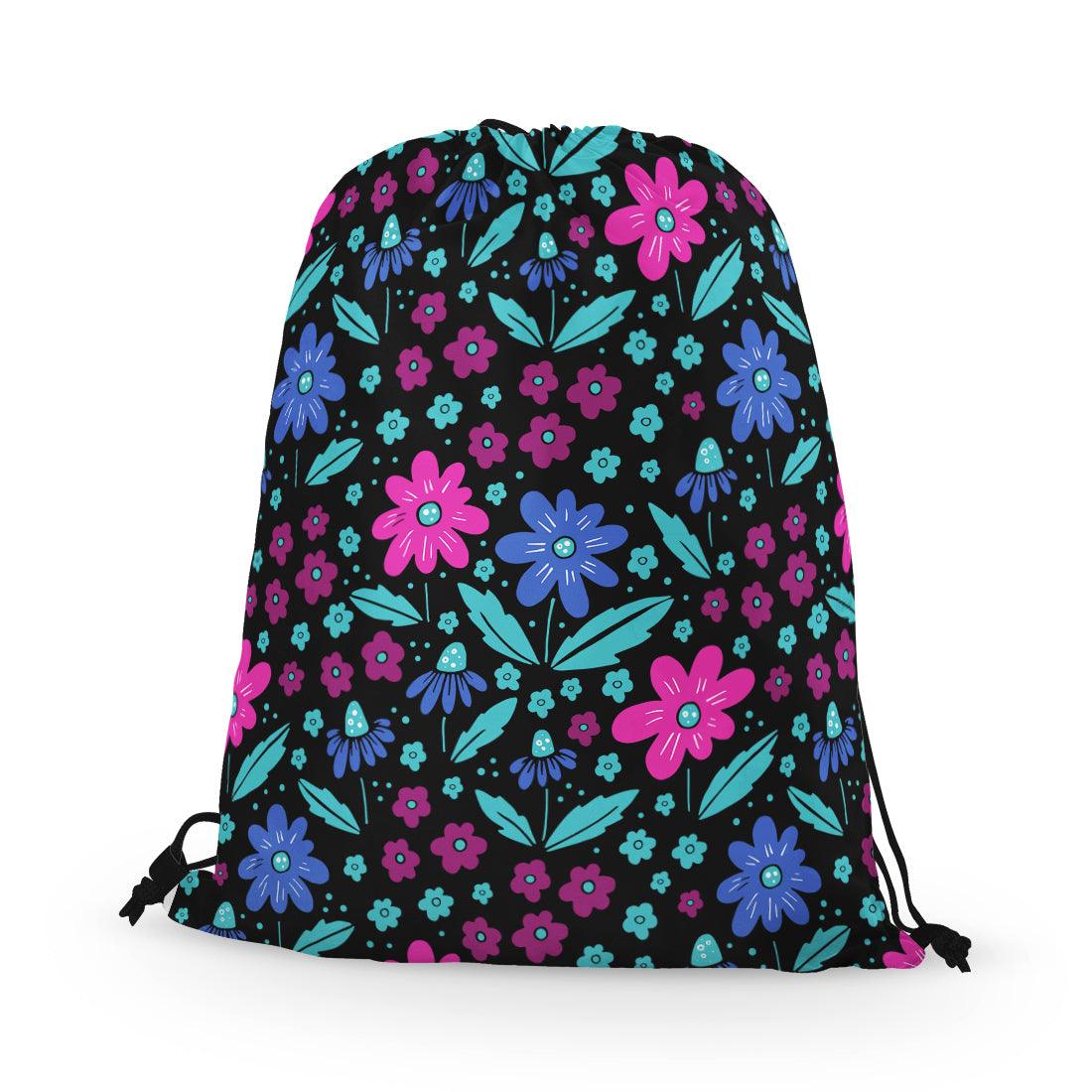 Drawstring Bag Floral - CANVAEGYPT