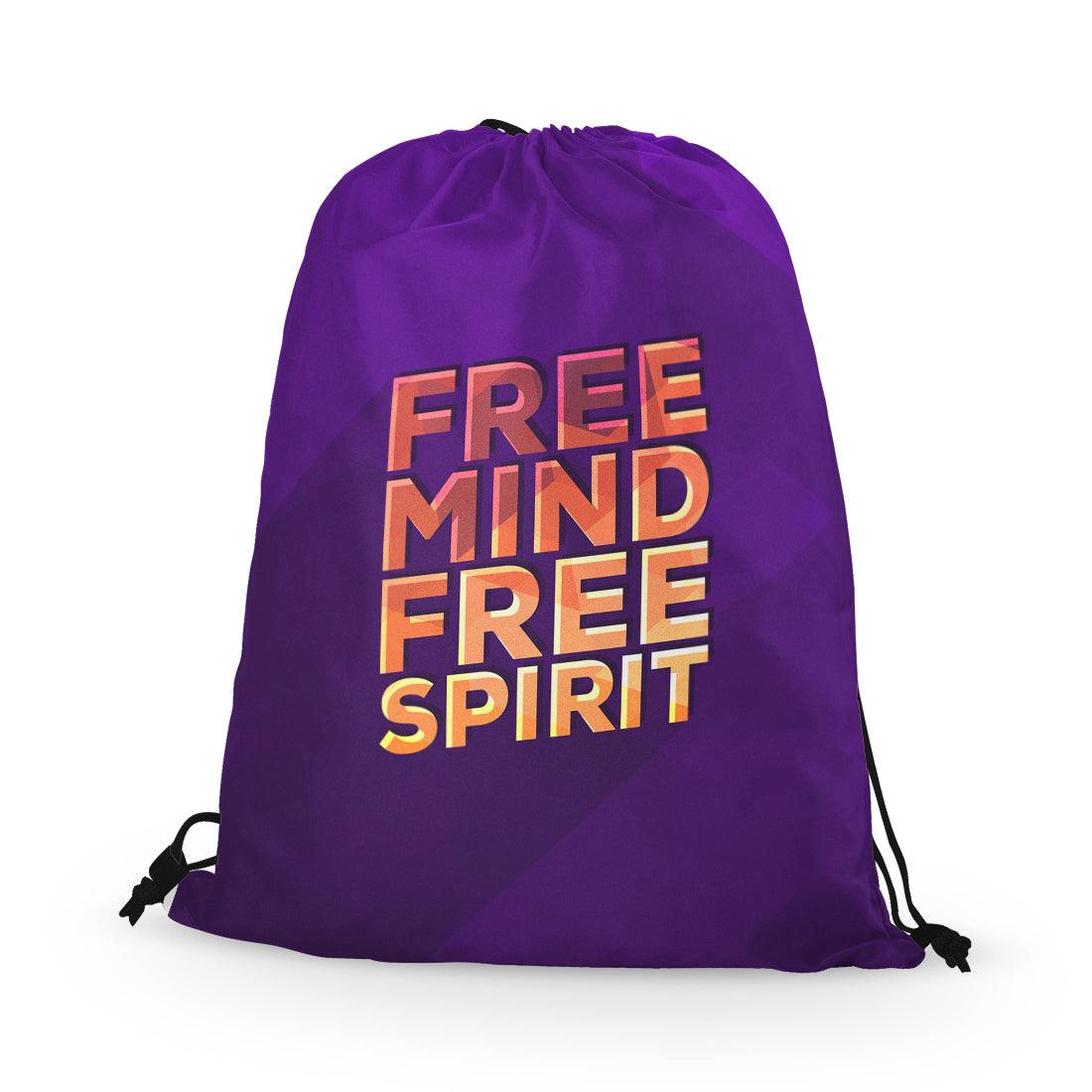Drawstring Bag Free Mind - CANVAEGYPT