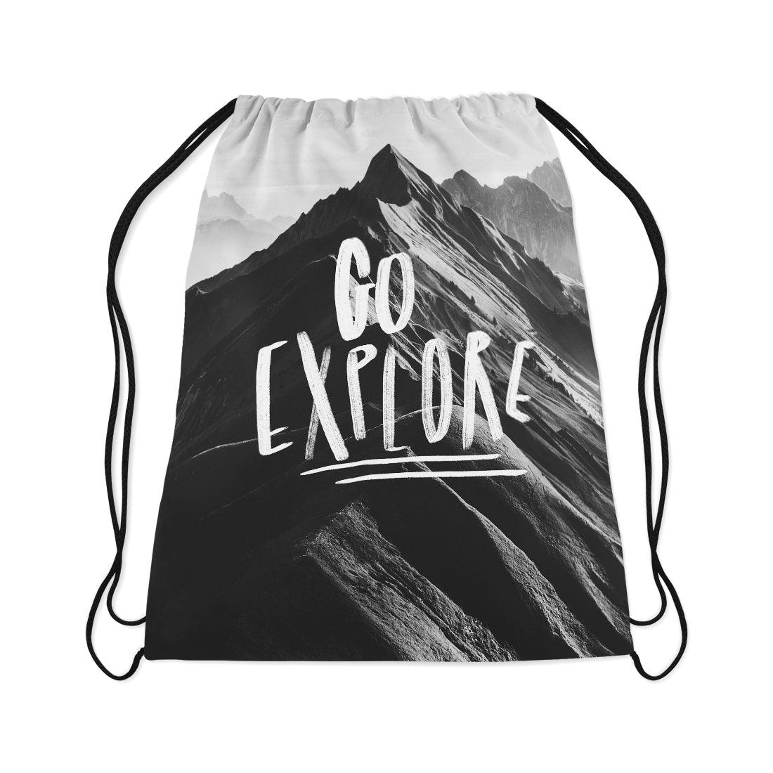 Drawstring Bag Go Explore - CANVAEGYPT