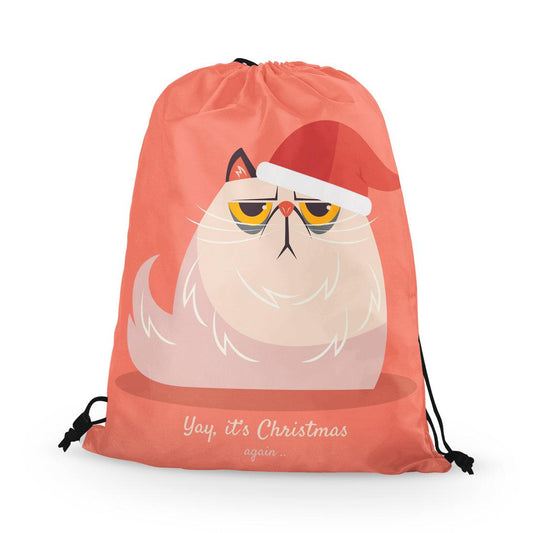 Drawstring Bag Grumpy Christmas - CANVAEGYPT