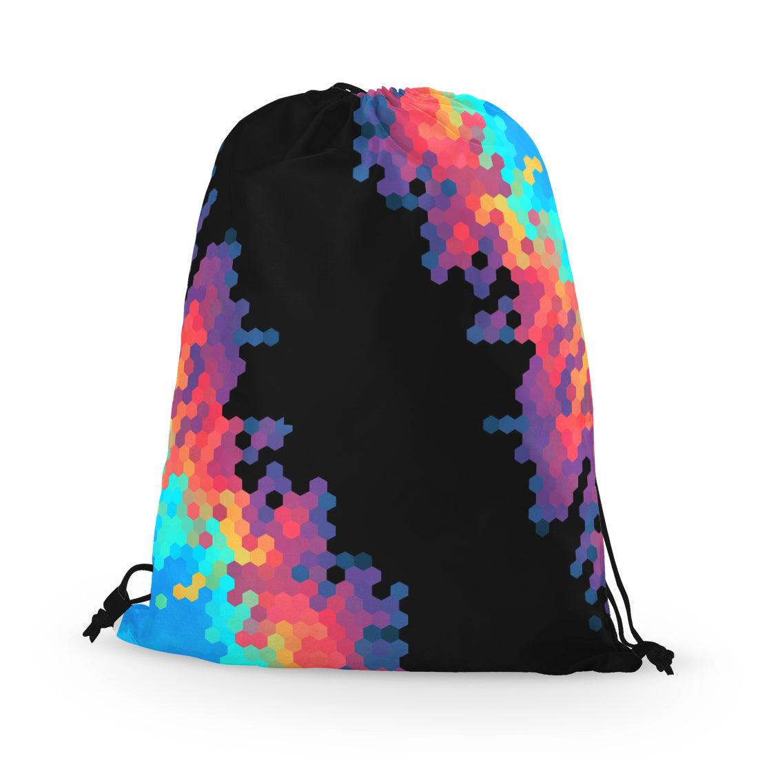 Drawstring Bag Hexagon colors - CANVAEGYPT