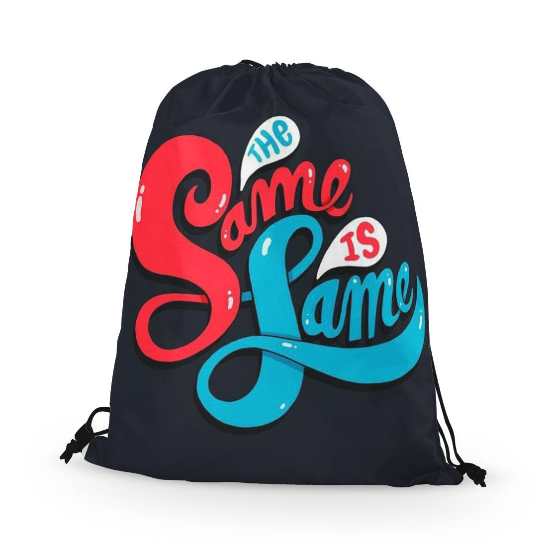 Drawstring Bag Same is Fame - CANVAEGYPT